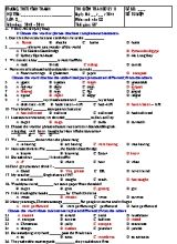 2 Đề kiểm tra học kỳ II môn Tiếng Anh Lớp 8 - Năm học 2010-2011 - Trường THCS Vĩnh Thành (Có đáp án)